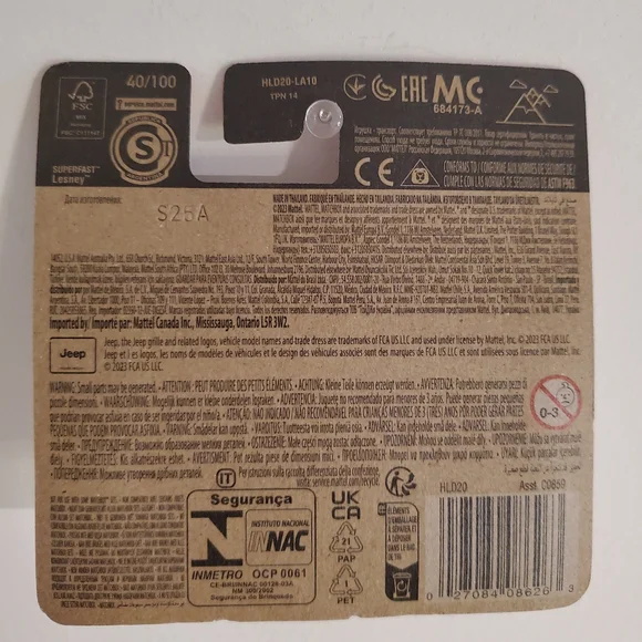 2019 Jeep Renegade Matchbox Car Diecast Metallic White Pearl Shortcard - Picture 8 of 11